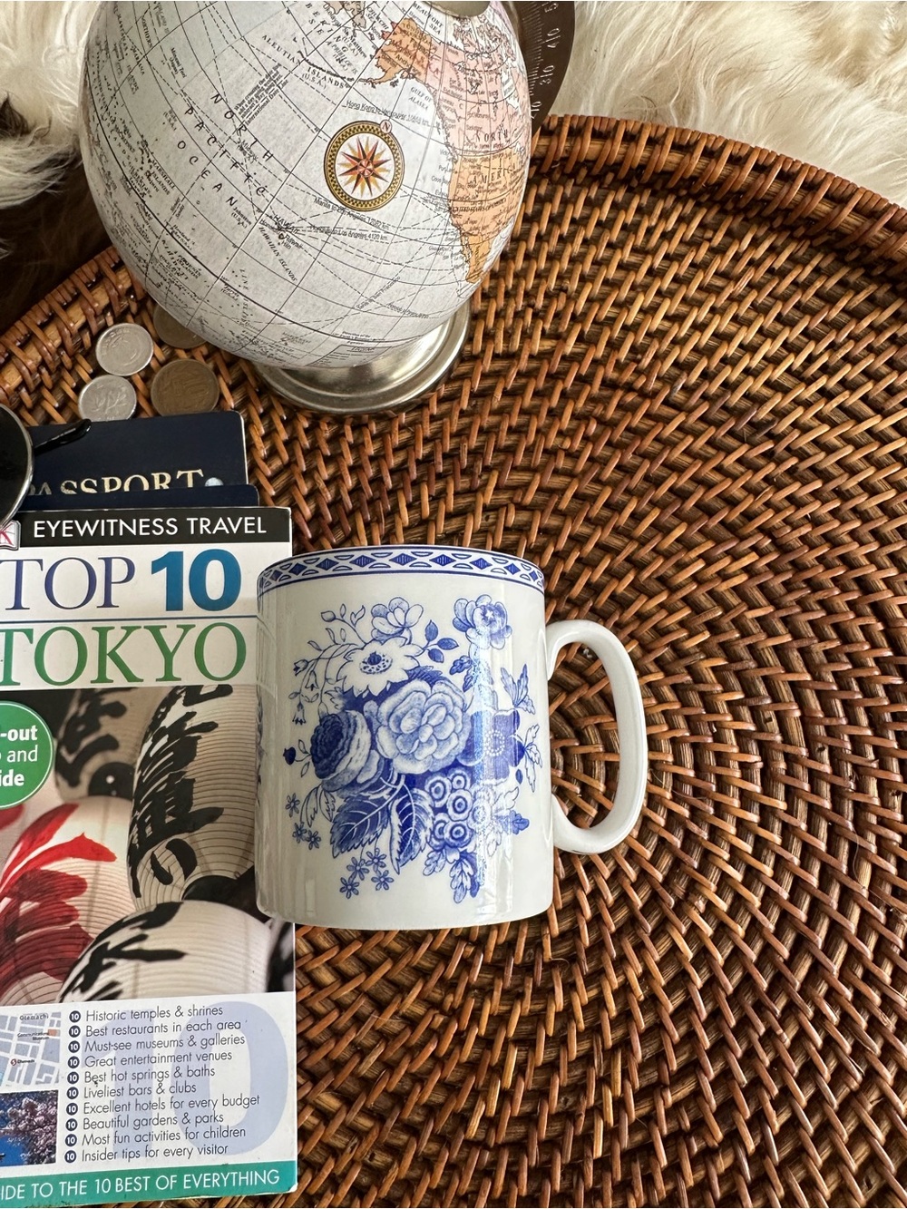 Spode “Blue Roses” Blue Collection Coffee Tea Mug